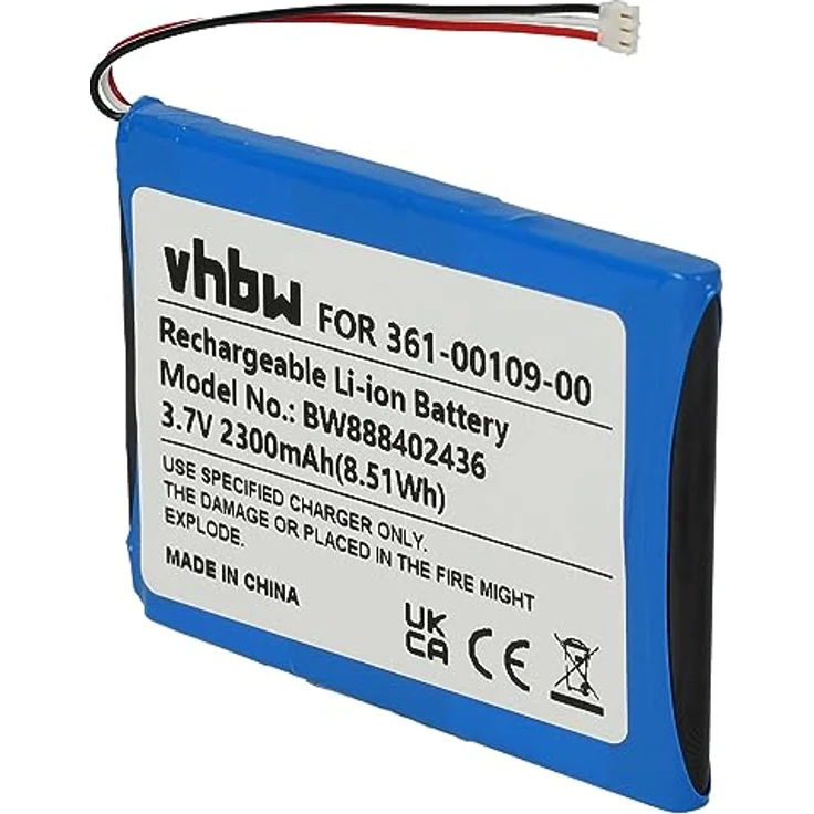 vhbw Akku Ersatz für Garmin 361-00109-05, Hochleistungs-Lithium-Ion Akku, 2300 mAh, 3,7 Volt, wiederaufladbar – Bild 3