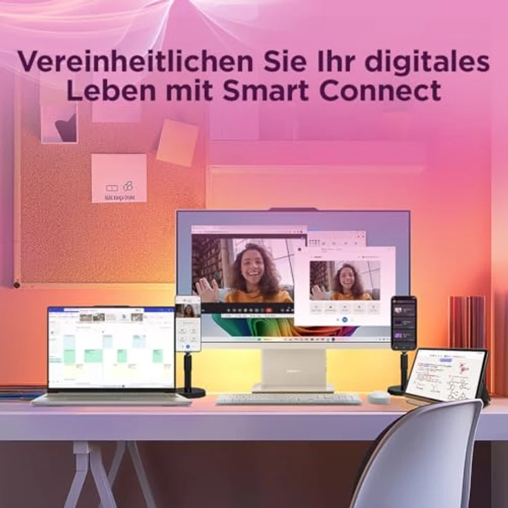Lenovo IdeaPad 5 2-in-1 14Q8Y11, Copilot+ PC mit 14" OLED Touchscreen, Qualcomm Snapdragon X2 Plus, 16 GB RAM, 512 GB SSD, Luna Gray, Deutsch – Bild 12