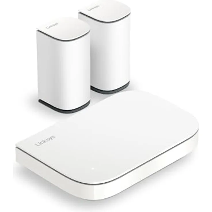 Linksys Velop Micro 6, Dual-Band Mesh-WLAN-System, WiFi 6-Router mit bis zu 3 Gbit/s für 465 m², 3er Pack, ersetzt Router und Extender
