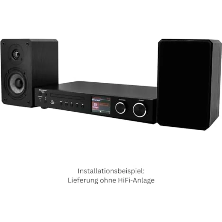 Soundmaster LS5050SW HiFi Regallautsprecher, passive 2-Wege Bass-Reflex Lautsprecher mit 50 Watt Leistung, schwarz – Bild 4