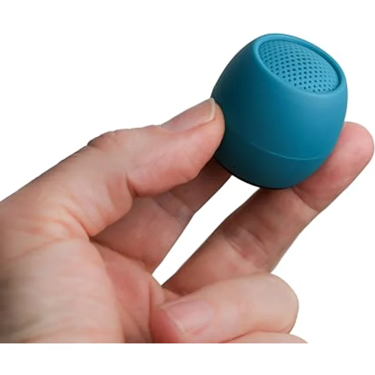 Boompods Zero Ocean, Tragbarer Bluetooth Lautsprecher mit IPX6 Wasserdichtigkeit, 5 Std Spielzeit, Mini Outdoor Musikbox mit Mikrofon, Blau – Bild 1