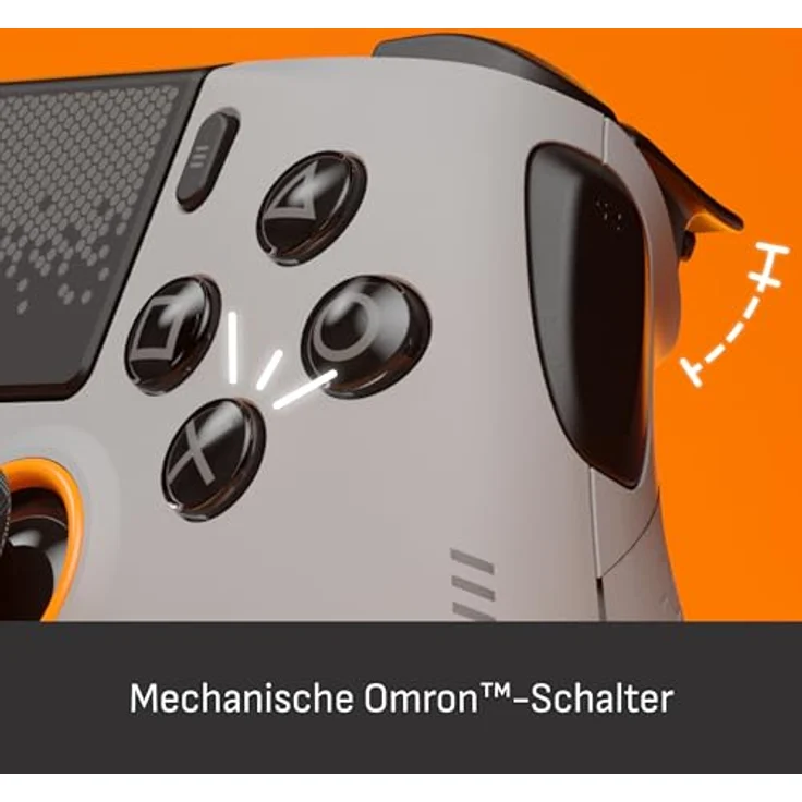 Scuf OMEGA PS5 Kabelloser Performance-Controller, TMR Anti-Drift, 11 anpassbare Eingaben, Hellgrau – Bild 5