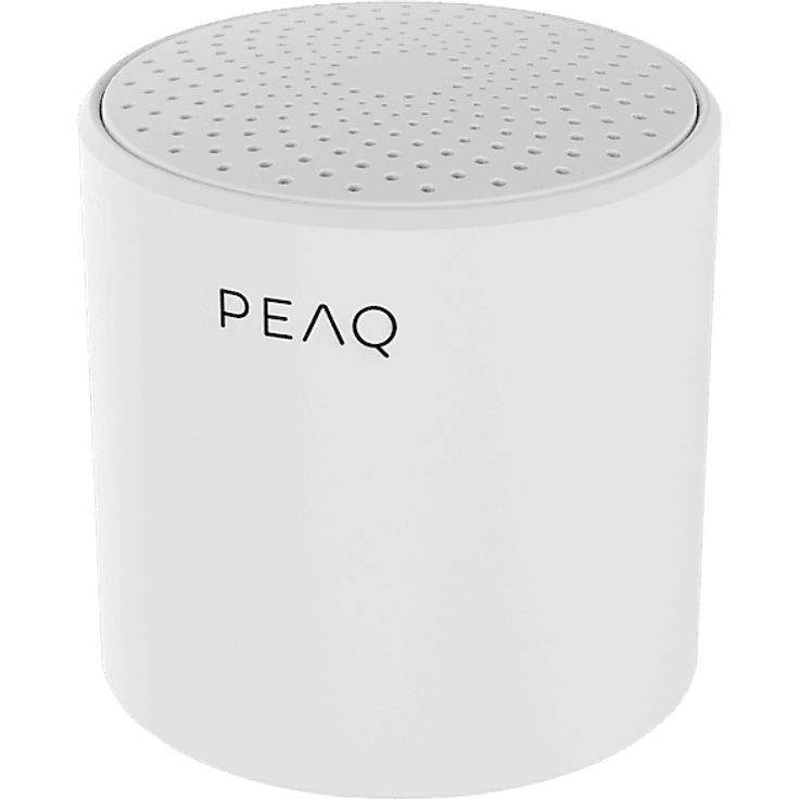 PEAQ PPA 102-WT, Bluetooth Lautsprecher mit hochwertigem Sound, Weiß
