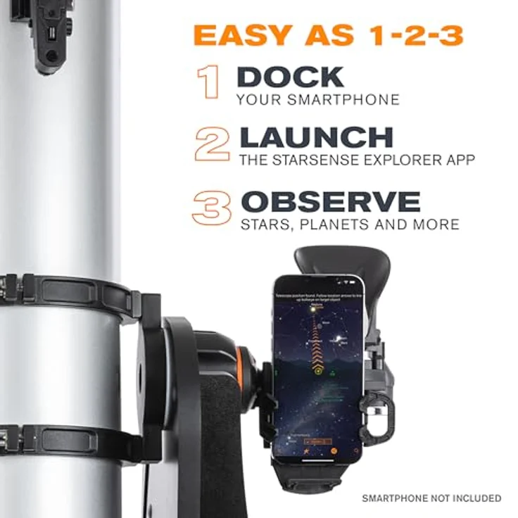 Celestron 22482 StarSense Explorer 150 mm Dobson-Tischteleskop, Smartphone-App-fähig mit StarSense-App - Planeten, Nebel und mehr finden - iPhone/Android kompatibel – Bild 2