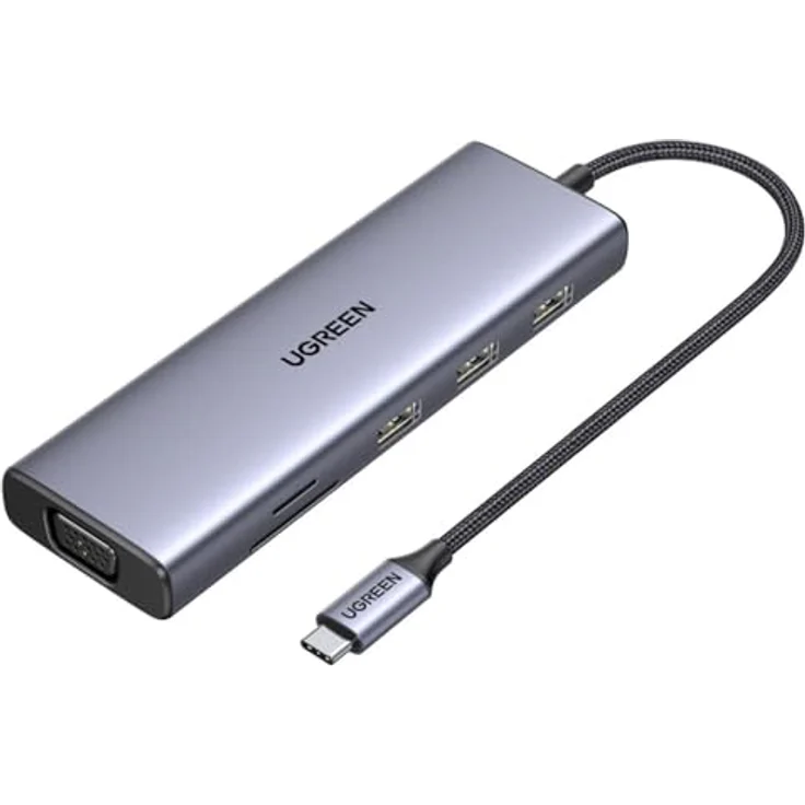 UGREEN Revodok USB-C 6-IN-1 Hub mit 4K HDMI und USB Type-C 10000 Mbit/s – Bild 2