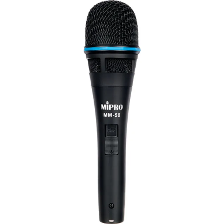 Mipro MM-58, dynamisches Mikrofon mit Niere, 3-pin XLR Anschluss, schwarz