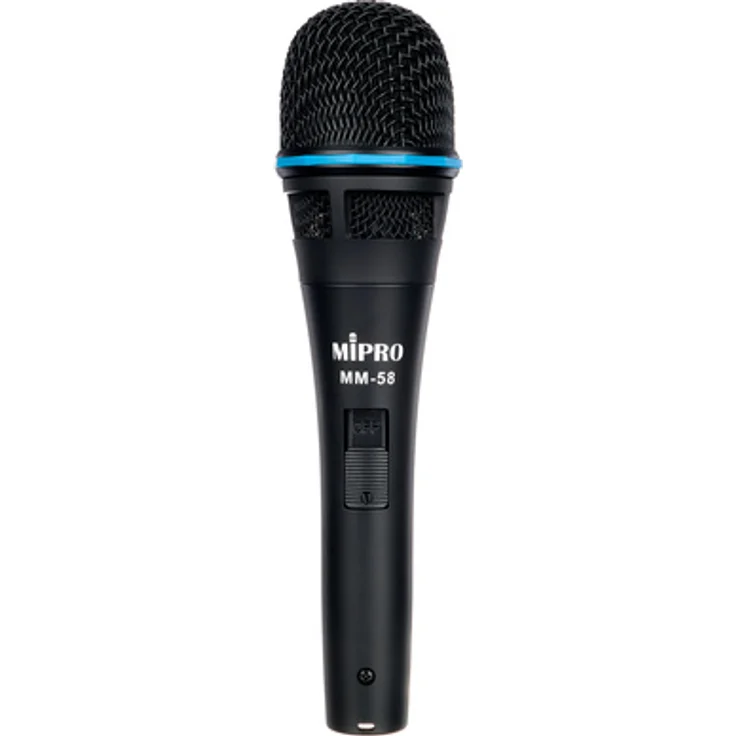 Mipro MM-58, dynamisches Mikrofon mit Niere, 3-pin XLR Anschluss, schwarz