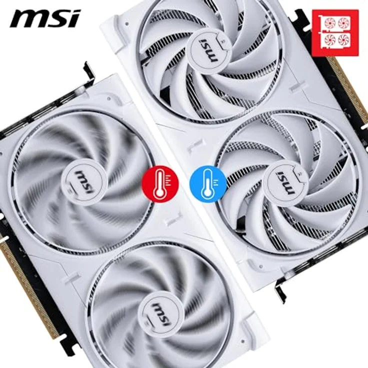 MSI RTX5060 VENTUS 2X OC White, Next-Gen-Grafikkarte mit 8GB GDDR7, HDMI und 3xDP Anschlüssen – Bild 4