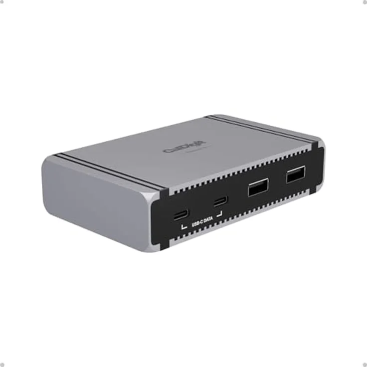 CalDigit E5 – Thunderbolt 5 Element 5 Hub – 9-Port mit 4 x Thunderbolt 5 / USB4 v2, 3 x USB-A & 2 x USB-C 10 Gb/s, unterstützt Single 8K und Dual 6K/8K Displays, 90 W Power Delivery, 0,8 m – Bild 1