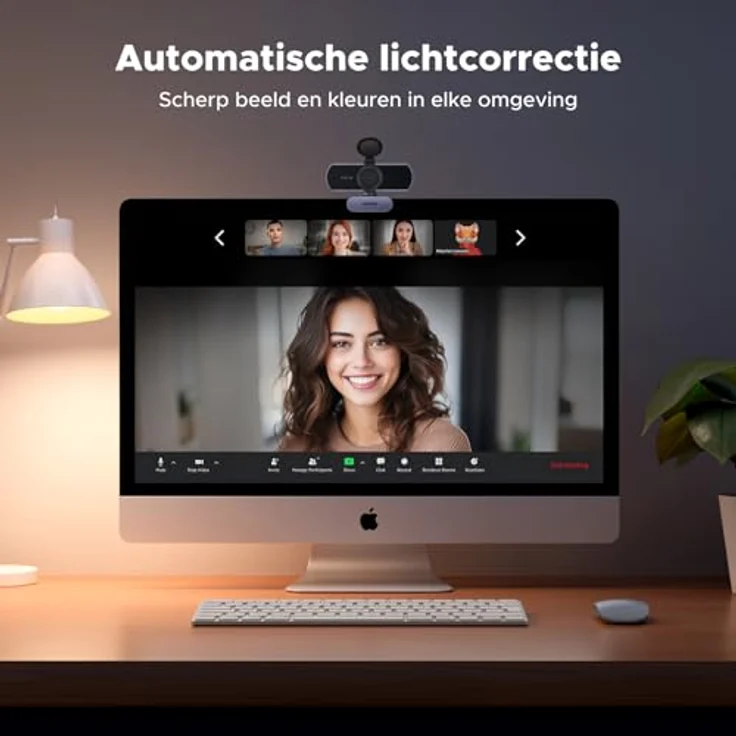 UGREEN Webcam 2K, USB A Webcam mit Mikrofon, 80° Sichtfeld, automatischer Lichtkorrektur, Privacy Cover, Stereo-Sound, Plug & Play für Windows/MacOS/Zoom/Skype – Bild 3