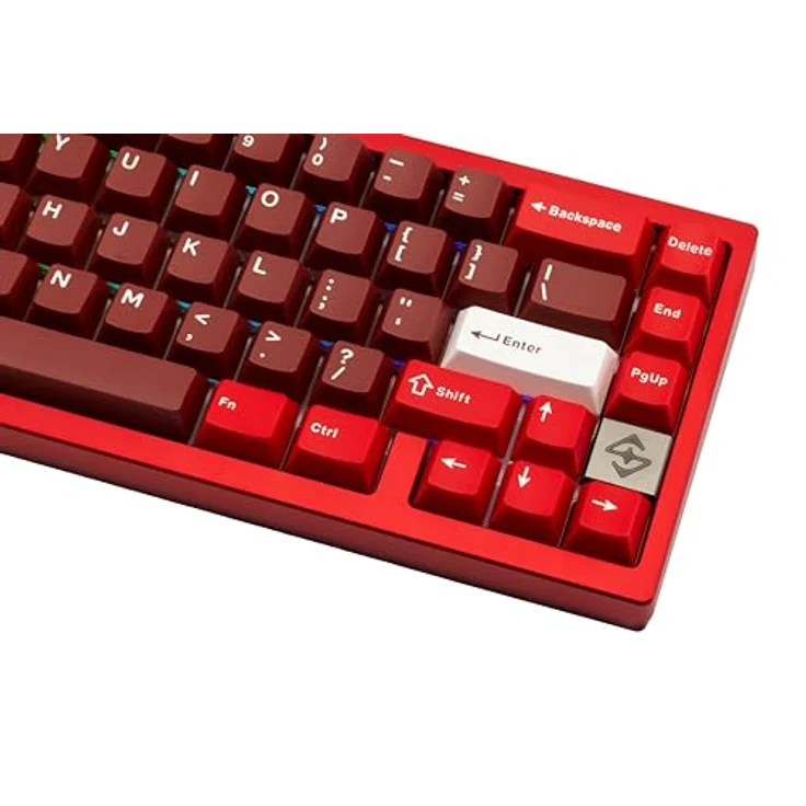 CutiePcs WOBKEY Zen 65, Mechanische Tastatur mit Hot-Swappable Schaltern, Quick Release CNC-Aluminiumgehäuse, Tri-Mode (BT/2,4G/USB-C), RGB-Beleuchtung, für Mac & Windows geeignet, Ultra Rot – Bild 3