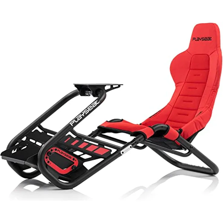 Playseat Trophy Sim Racing Cockpit | Hochleistungs Gaming Rennsitz | Unterstützt Direct Drive | Mit allen gängigen Lenkrädern und Pedalen kompatibel | Für PC und Konsole geeignet | Rote edition