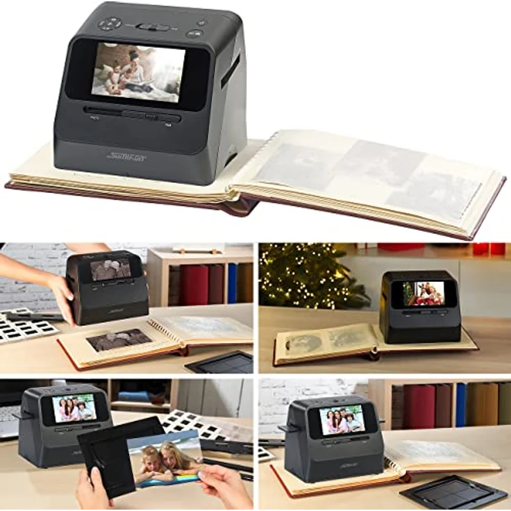 Somikon Fotoscanner: 3in1-Foto-, Dia- & Negativscanner mit 22 MP und HDMI-Ausgang, Akku (Bildscanner) – Bild 4