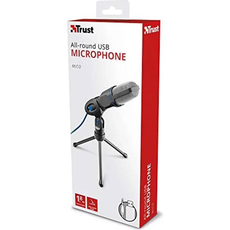 TRUST Mico USB Microphone Schwarz (18290220103) – Bild 16