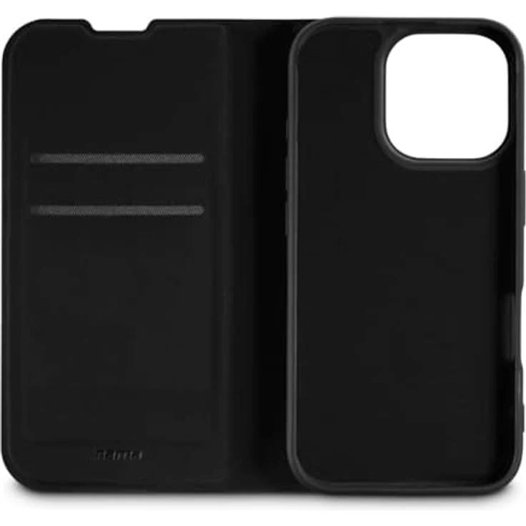Hama Handyhülle für iPhone 16 (Handytasche zum Aufstellen, Etui mit Kartenfach, extra Schutz von Display und Kamera, mit Magnet, Klapphülle, weich, Anti Fingerabdruck) schwarz – Bild 3