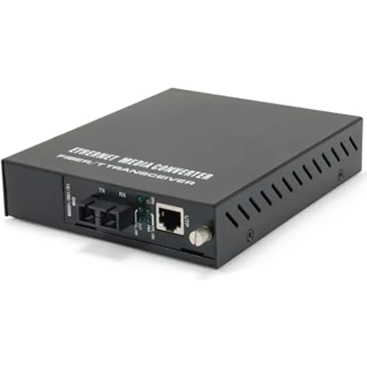 LevelOne Media Konverter GVM-1101 RJ45>SC MM Managed 500m, Gigabit Ethernet, VLAN-Unterstützung, Schwarz – Bild 2