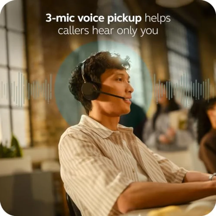 Jabra Evolve3 65 Mono, LINK 390a, MS On Ear Headset mit Bluetooth® und adaptiver Geräuschunterdrückung, kabellos, schwarz – Bild 3