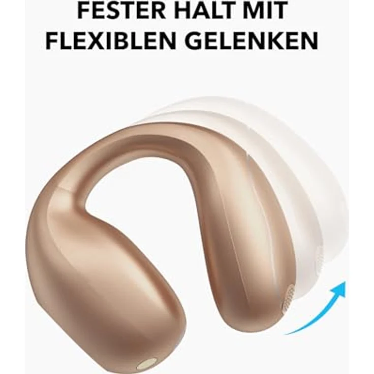 soundcore C40i, Open-Ear Earbuds mit Clip-On Design, flexibles Gelenk, Tastensteuerung, Noise Cancelling für Anrufe, großer Treiber für klaren Klang, federleichter Komfort – Bild 3