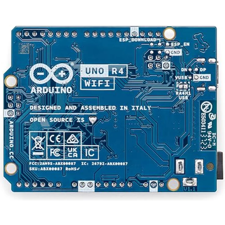 Arduino ABX00087 Uno Rev4 Wifi, 32-Bit-Mikrocontroller mit Abwärtskompatibilität und erweiterten Funktionen – Bild 3