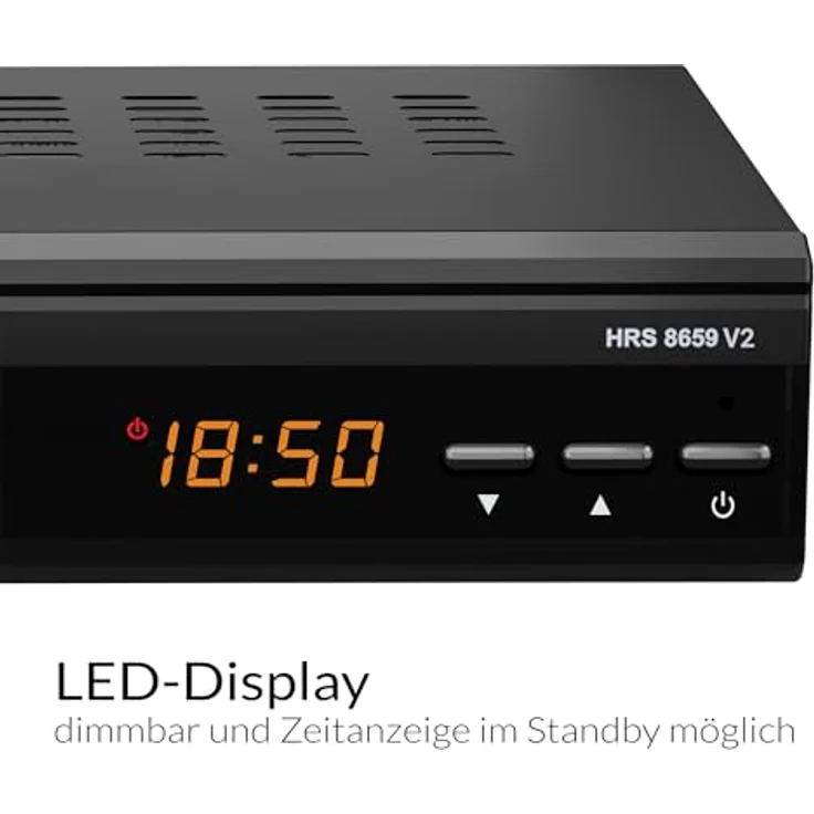 XORO HRS 8659 V2, HD DVB-S2 Satellitenreceiver mit HDMI, SCART, USB-Mediaplayer, Unicable 1+2 und 12V-Eingang – Bild 2