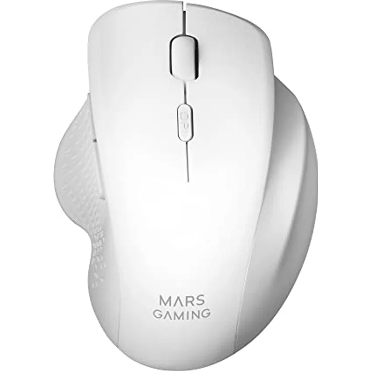 Mars Gaming MMWERGOW, Kabellose Ergonomische Maus für PS4/PS5/XBOX/PC/Mac, Weiß – Bild 1