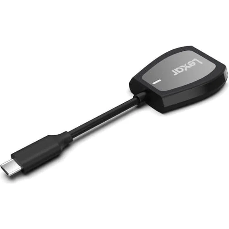 Lexar Professional Doppelschlitz-Reader mit USB-C Anschluss für SD- und microSD-Karten UHS-I schwarz – Bild 2