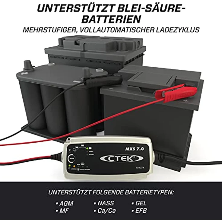 CTEK Automatikladegerät Hochfrequenzladegerät MXS 7.0 12 V 7 A (MXS 7.0) – Bild 5