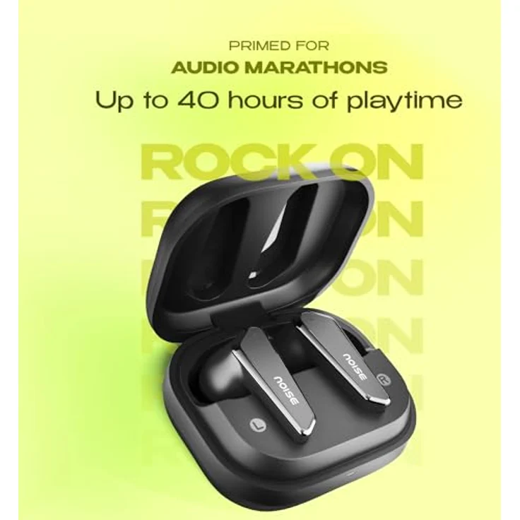 Noise Buds N1, TWS Kopfhörer mit 40 Stunden Akkulaufzeit, Bluetooth 5.3, IPX5 wasserfest, Schwarz – Bild 4