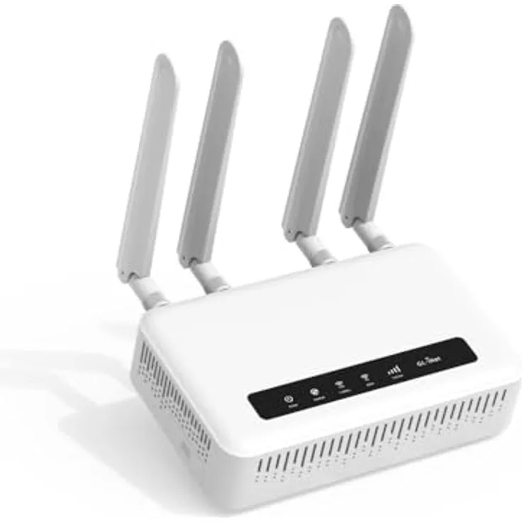 GL.iNet GL-X2000 4G LTE Wi-Fi 6 Router, 2976 Mbit/s, 2x Nano-SIM, multibandfähig, kompakte Größe 141x86x36 mm