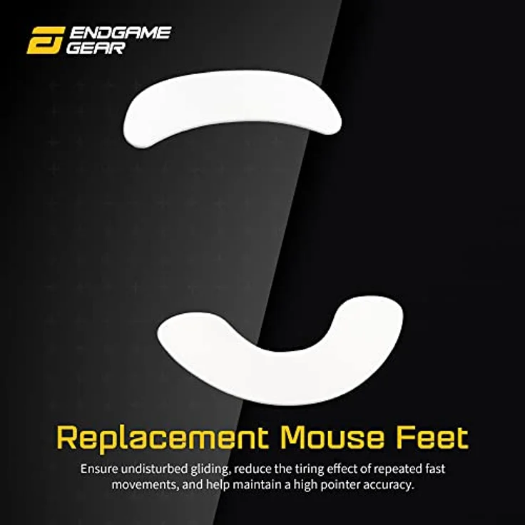 Endgame Gear XM1 RGB / XM1r Maus Skates, 100% PTFE Ersatz-Glides in milchig-weiß - Single Set – Bild 3
