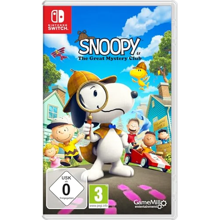 Game Mill Snoopy The Great Mystery Club, Nintendo Switch Spiel mit Mini-Spielen und ikonischen Orten, Detektiv-Abenteuer – Bild 1