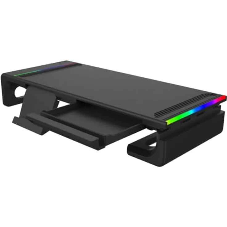 Antec MS100 CyberDeck RGB Laptop & Monitor Ständer, 4-fach verstellbar ...