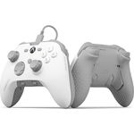 Scuf VALOR PRO Xbox-Performance-Controller mit Kabel – Anpassbare Rücken-Paddles, Sofort-Triggern, Hall-Effekt-Daumenstifte, Audio-Steuerungen, Xbox Series X|S, Xbox One – Weiß
