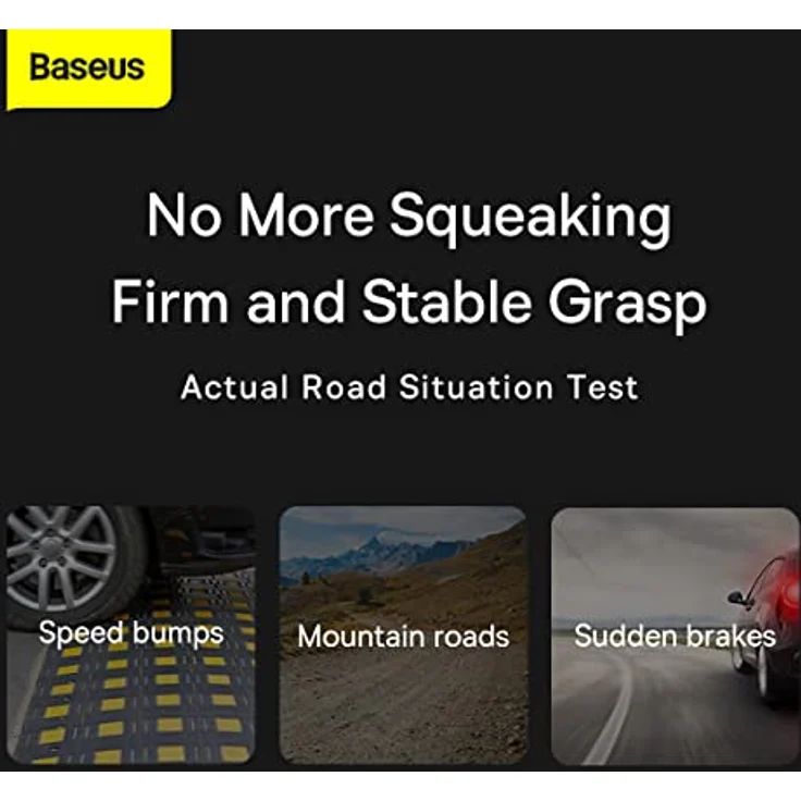 Baseus Wisdom Car Gravity Cockpit Mount, Smartphone Halterung mit induktivem 15W Qi-Ladegerät, Schwarz – Bild 6