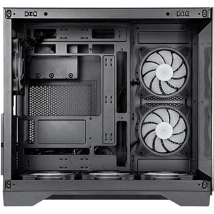 Chieftec PC-Gehäuse Chieftec Visio GM-30B-TG-OP, Tower-Gehäuse mit zweikammer-layout und A-RGB-Lüftern, schwarz – Bild 3