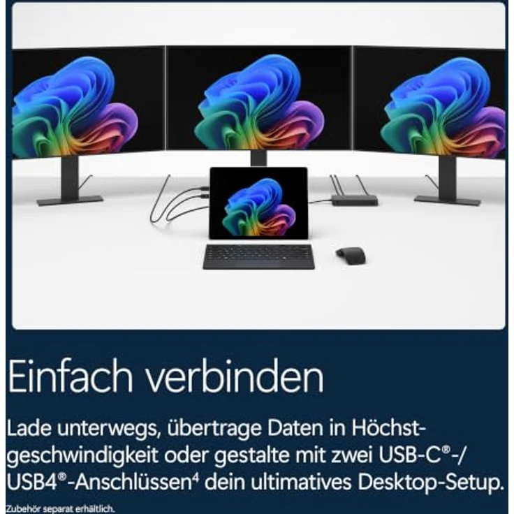 Microsoft Surface Pro 13" EP2-65068, 13" OLED Touchscreen, Snapdragon X2 Elite, 16GB RAM, 1000GB SSD, Windows 11 Home, platin – Bild 10