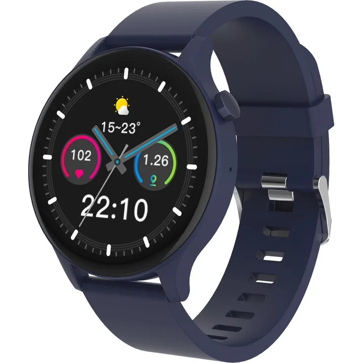 Denver SWC-338 Smartwatch (3,51 cm/1,38 Zoll) mit TFT-Touch-Display, Herzfrequenzüberwachung und Bluetooth-Sprachanrufen