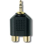 In-akustik Premium Cinch Stereo-Klinkenadapter (3,5 mm mini Klinke auf 2x RCA)