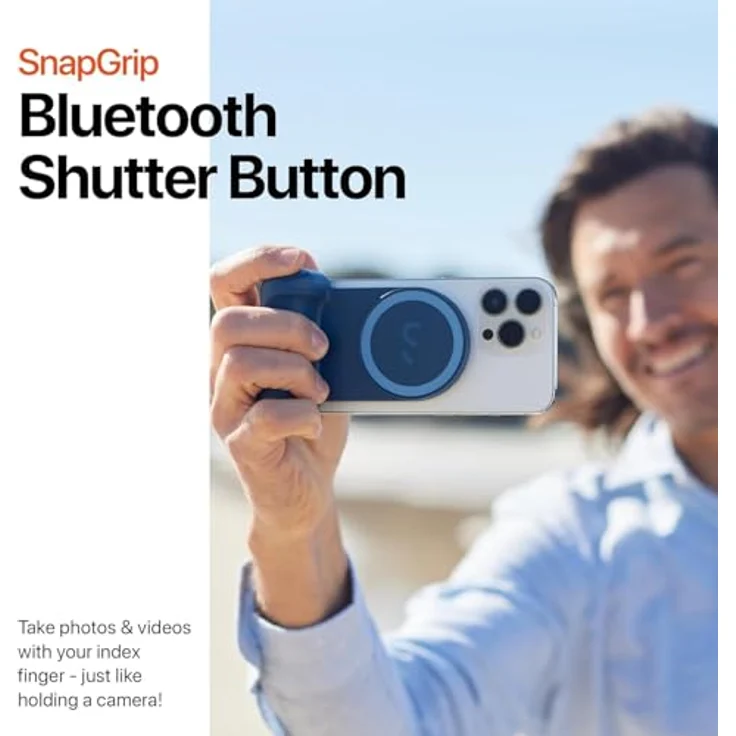 ShiftCam SnapGrip, Handy-Kameragriff mit kabellosem Auslöser, magnetischer Halterung, Powerbank mit Qi-Laden und Tisch-Dock – Bild 4