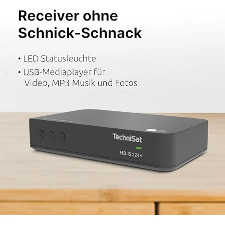 TechniSat HD-S 224+ - Kompakter HD-Satelliten Receiver mit HD+ Senderpaket für 6 Monate (DVB-S2, Timeshift-Funktion, HDTV, HDMI, USB Mediaplayer, 7-Tage EPG, 12 Voltbetrieb, Fernbedienung) in schwarz – Bild 5