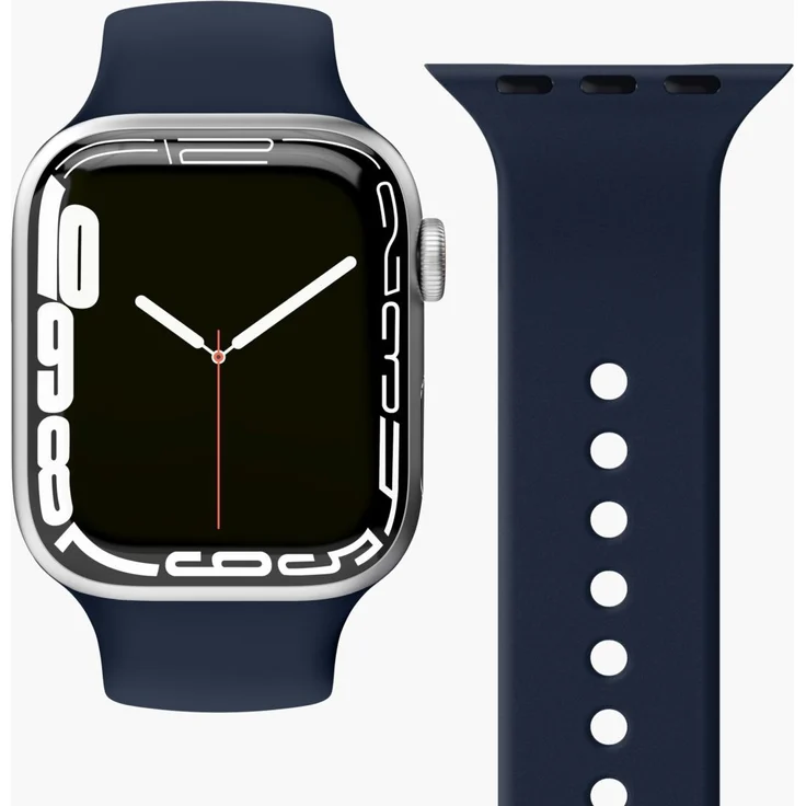 Vonmählen Classic Armband für Apple Watch 38 mm | 40 mm | 41 mm, Silikon, Blau