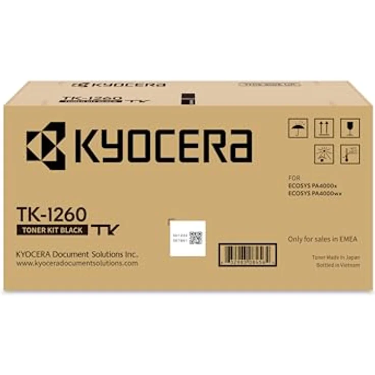 Kyocera TK-1260 Toner Schwarz, Original Tonerkartusche für bis zu 10.000 Seiten, kompatibel mit ECOSYS PA4000x und ECOSYS PA4000wx – Bild 2
