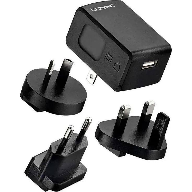 Lezyne International HE 2A, USB-Ladegerät 5V 2A für mobile Geräte, schwarz, kompakt und robust