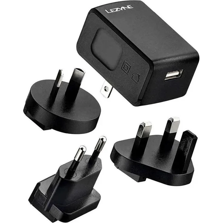 Lezyne International HE 2A, USB-Ladegerät 5V 2A für mobile Geräte, schwarz, kompakt und robust