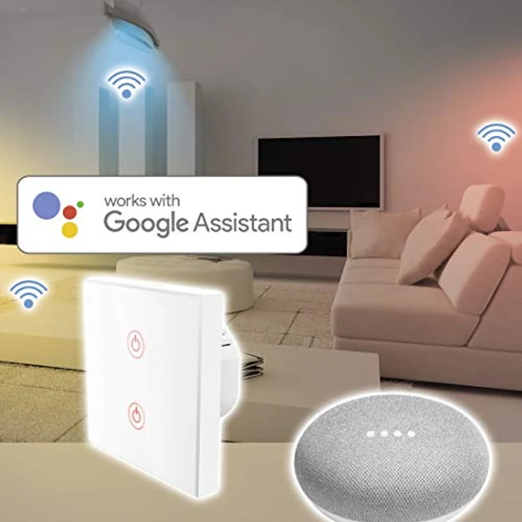 Hama Wi-Fi Wandschalter Alexa, Google Home – Bild 4
