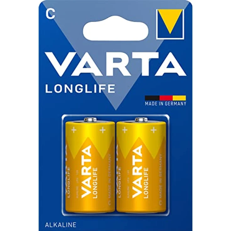 VARTA Longlife Batterie C Baby LR14 Batterie, Alkaline Batterien (ideal für Fernbedienung Radio Wecker und Uhr) 2er Pack – Bild 2