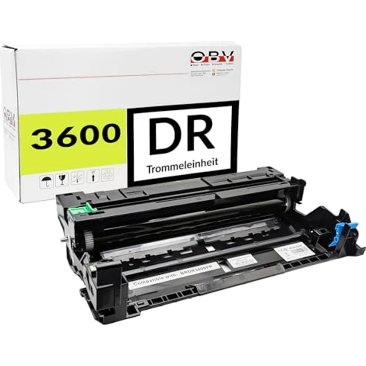 OBV Kompatible Trommeleinheit DR-3600, ersetzt DR3600, für Brother DCP-L5510DW, HL-L5210DN, MFC-L6915DN, bis zu 75.000 Seiten – Bild 1