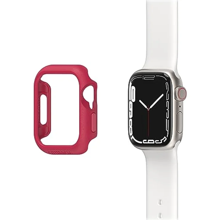 OtterBox All Day Bumper für Apple Watch Series 9/8/7 - 41mm, stoßfeste, sturzsichere Schutzhülle, schützt Display und Kanten, Rot – Bild 2