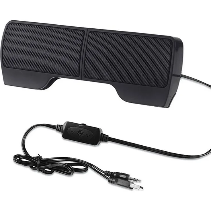 Bolwins P01C 6W mini tragbarer Laptop PC Notebook PC-Lautsprecher, USB, Schwarz
