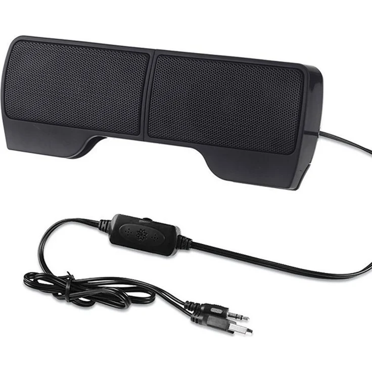 Bolwins P01C 6W mini tragbarer Laptop PC Notebook PC-Lautsprecher, USB, Schwarz
